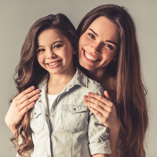 Juvenile Scoliosis Patients - mom holding young daughter